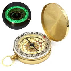 High Quality Compass Camping Compas on Foot Travel for Tourism Pocket Brass Gold Compass Navigation Outdoor Activities Portable