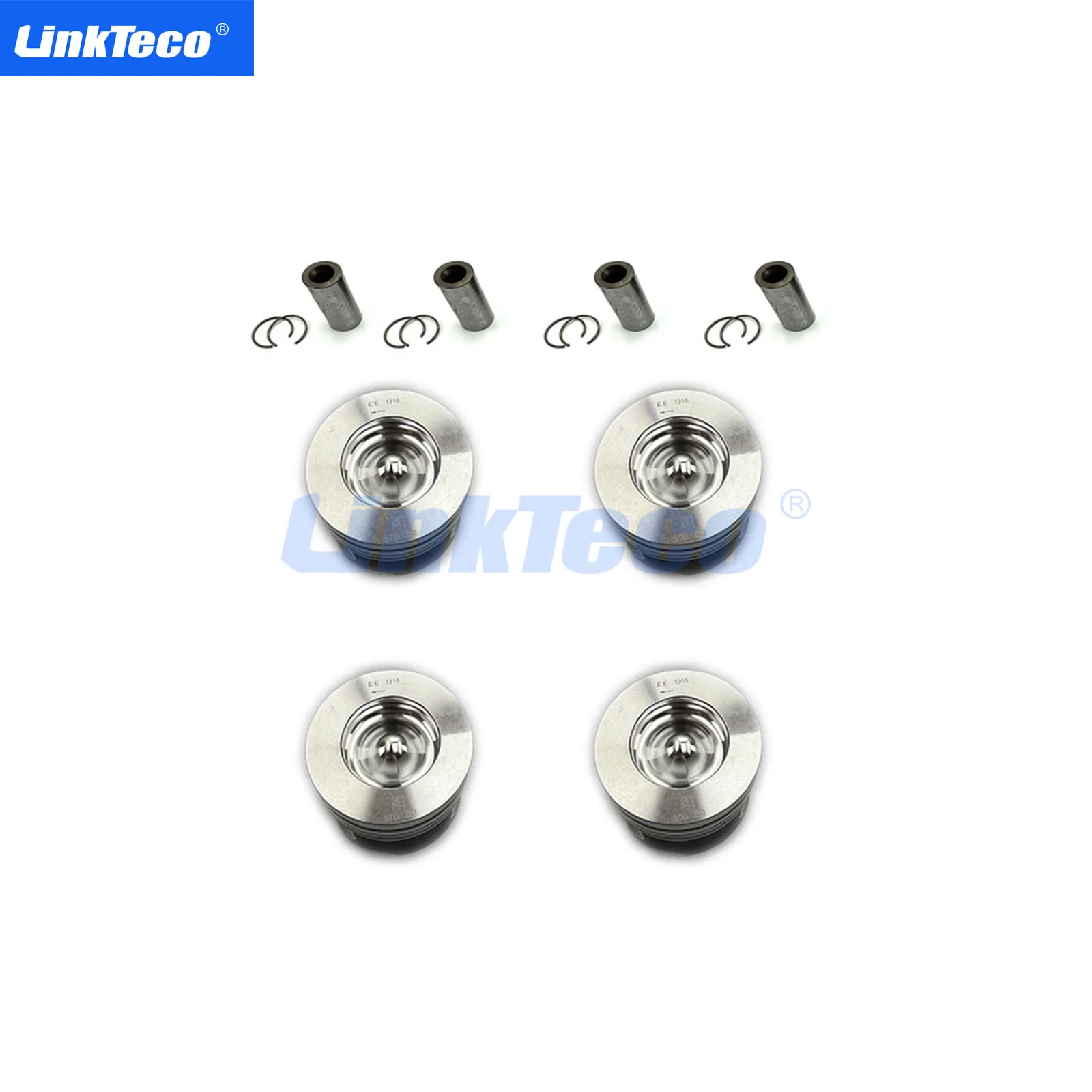 Pistone Motore 4 Pezzi 83Mm Per Land Rover Jaguar Aj200 2.0 Td4 204Dtd Diesel