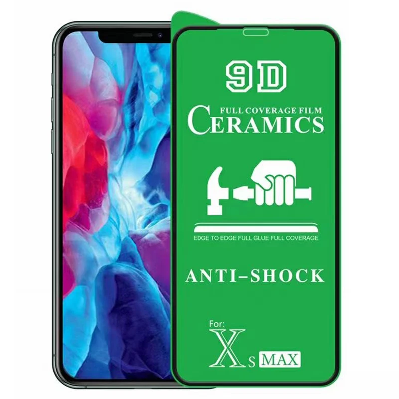 10-Pack 9D Ceramic Screen Protector - Full Coverage Anti-Shock Guard