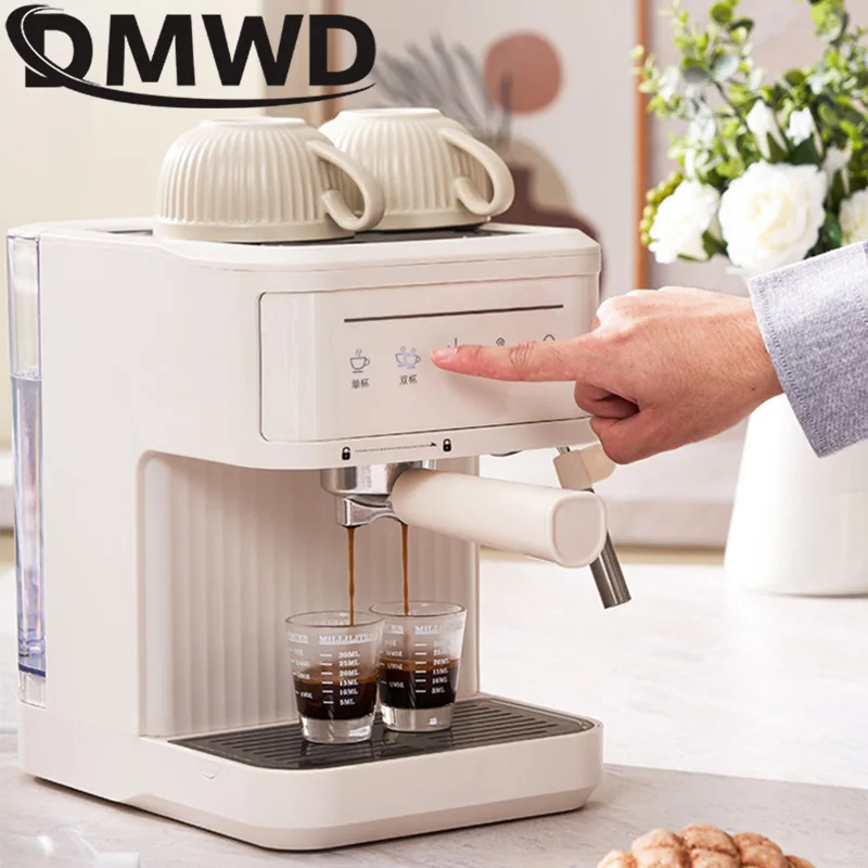 110V/220V Pump Press Coffee Machine 20Bar Pressure Italian Espresso Coffee Maker Semi-Automatic  Milk Foam Steam Coffee Machine 4