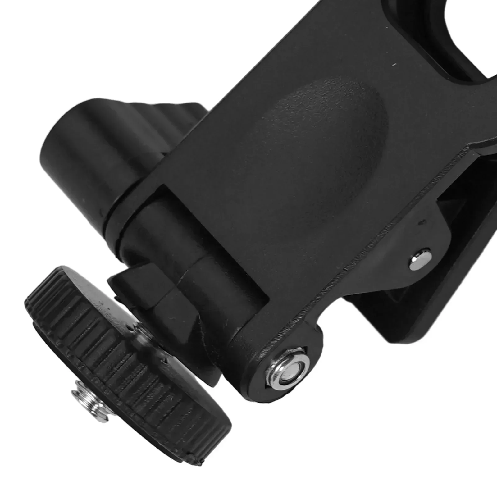 Clip Soporte Universal Para Luces De Relleno, Teléfonos O Tabletas - Con Rosca 1/4 - Ideal Para Fotografía, Vídeo, Maquillaje Y Streaming - Material ABS, Negro