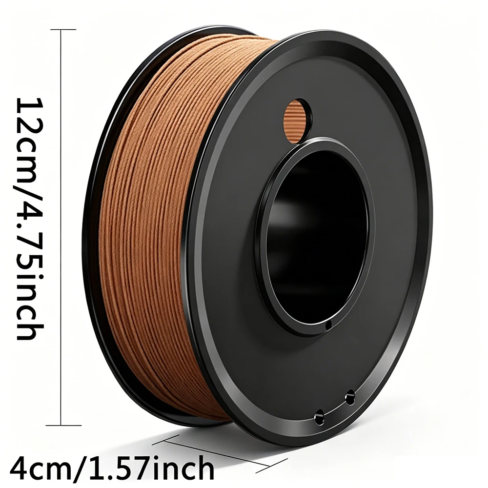 250gx4 3D 프린터 필라멘트 PLA 티크 나무, 화이트 오크, 샌달우드, 체리 나무 1.75mm 목재 질감 텍스처 대부분의 FDM 3D 프린터용