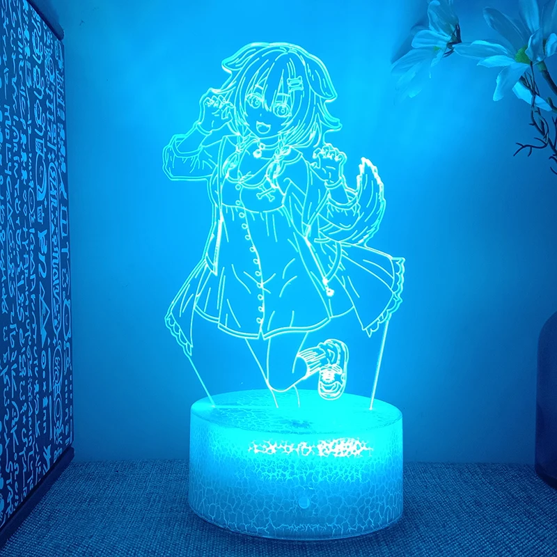YouTube Hololive Ouro Kronii Ninomae Inanis Figure 3d Led Lamp For