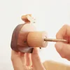 1PCS Cute Whale Solid Wood Clothes Caps Hook Non Punching Drawer Handle Decoration Creative Key Storage Kitchen Bathroom Accesso 6
