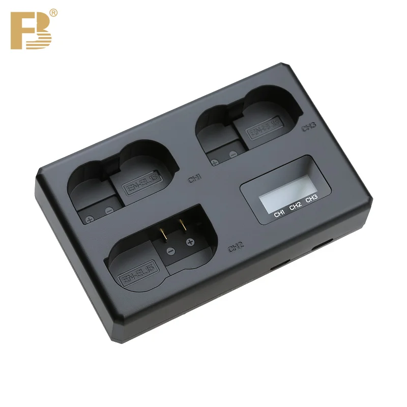 Kit Batteria E Caricabatterie Neewer EN-EL15 2100mAh – 2 Batterie, Caricabatterie Doppio Con Porta Micro-USB, Per Nikon D750, D7200, D850, Z6 E Altri