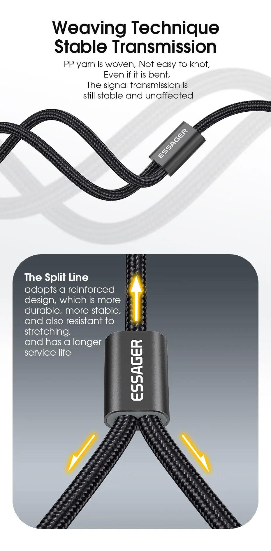 RCA Audio Cable Stereo 3.5mm to 2RCA Cable Male To Female AUX RCA Jack Y Splitte