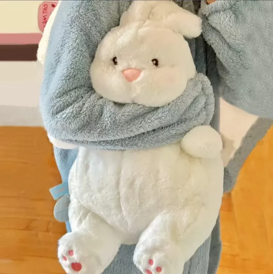 

60cm Cuddle Soft Bunny Toys Lovely White Fat Rabbit Plush Pillow Comforting Cushion Appease Dolls Gifts for Children Friends