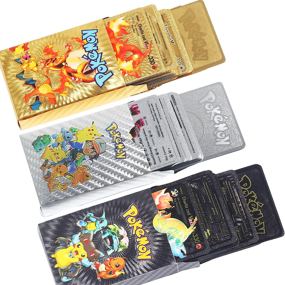 Baralho de cartas de ouro met, caixa para carta de jogo em espanhol  metálico charvseries, 54 peças - AliExpress