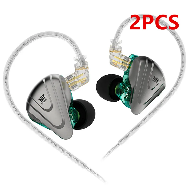 KZ ZSX terminatör Metal kulaklık 5ba 1DD hibrid 12 sürücüleri HIFI