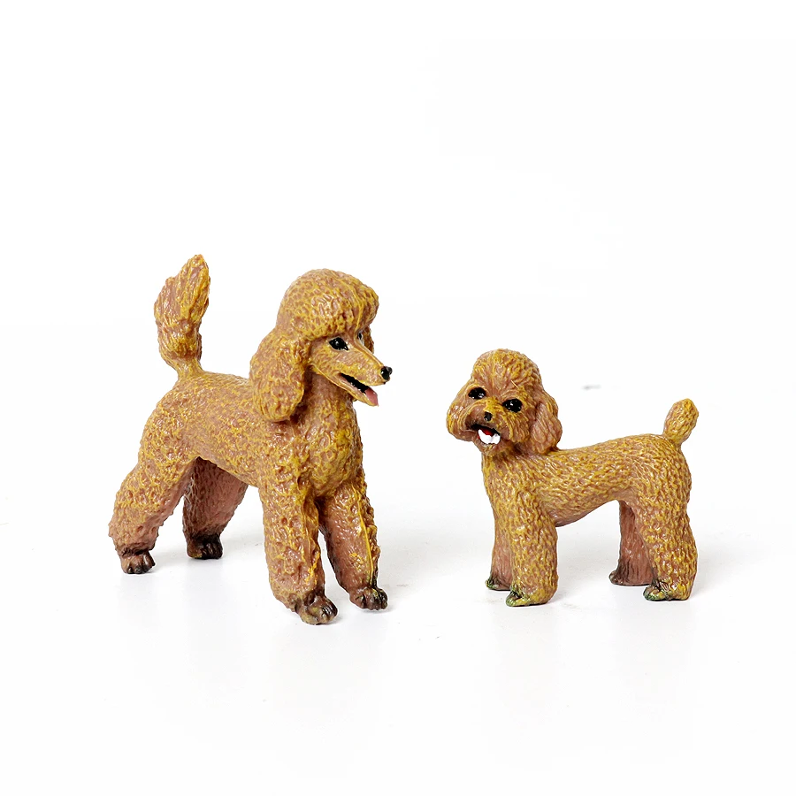 Realistic Mini Dog Figurine Playset - Adorable Puppy Figures for Cake Toppers and Gifts