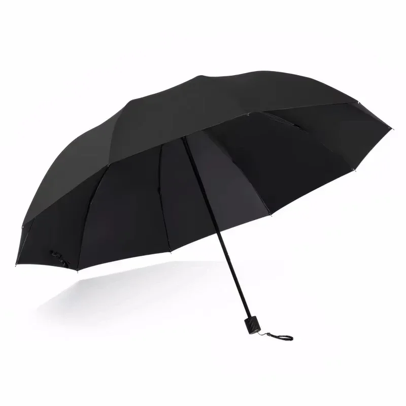 Windproof Extra-Large Folding Umbrella Heavy-Duty Reinforced Compact Unisex Umbrella for Business & Home