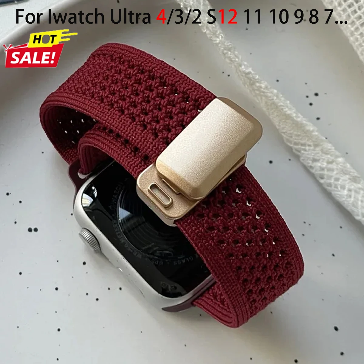 Magnetic Braided Nylon Band - Breathable Watch Strap