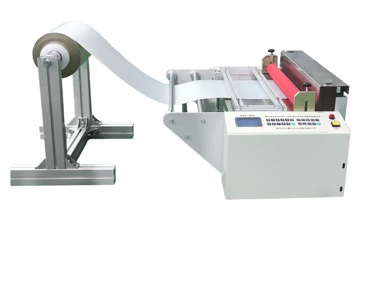 

Automatic Rotary Cutter For Melt-blown Fabric Roll Cutting Non Woven Leather Thermal Paper Roll Strip Slitting Rewinding Machine