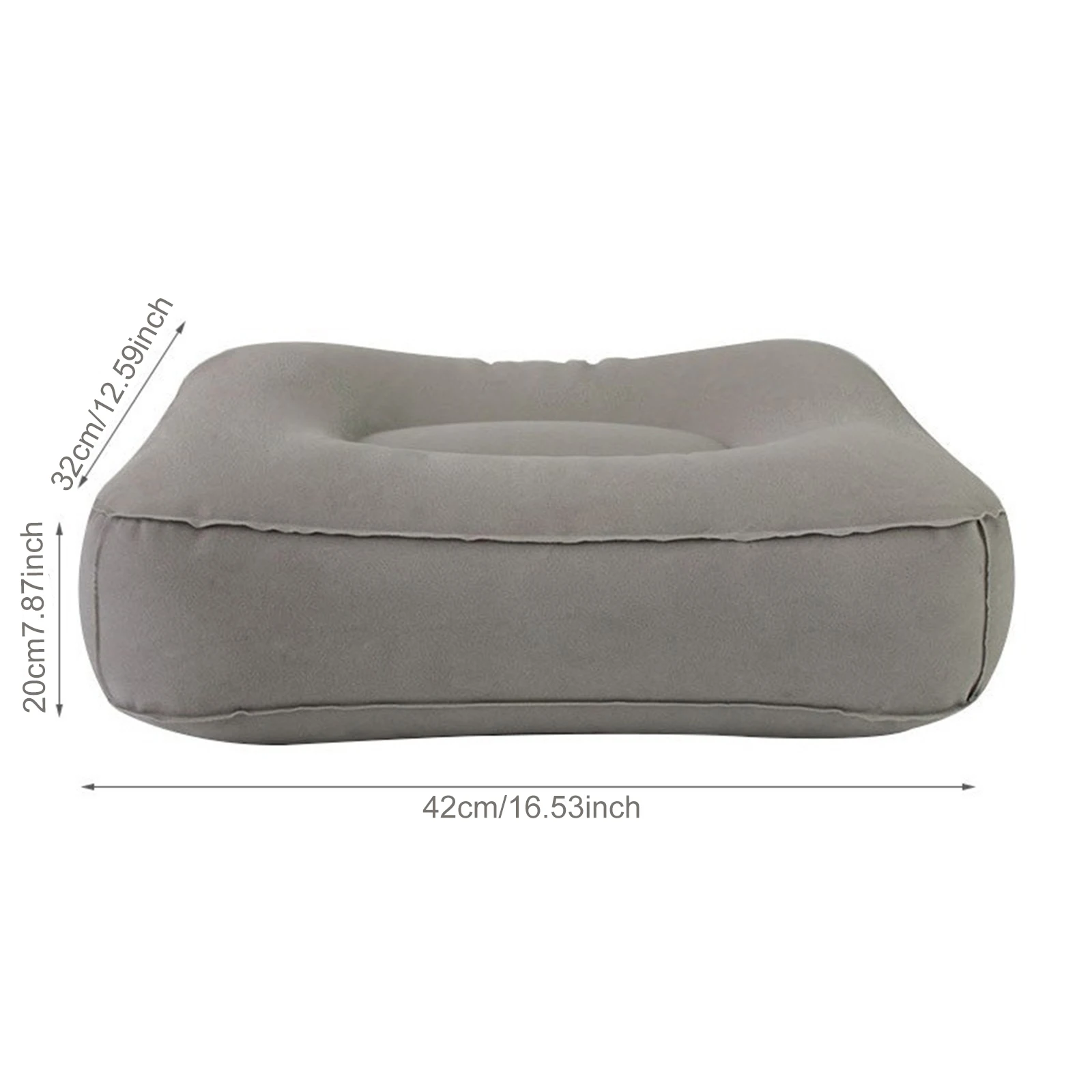 1 Pc Gray PVC Inflatable Travel Pillow Foot Rest Pillow Kids Flight Sleeping Resting On Airplane Car Bus Foot Pad