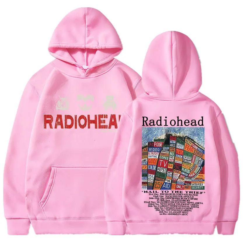 Radiohead Vintage Print Hoodie Men's Women Clothing Pullover