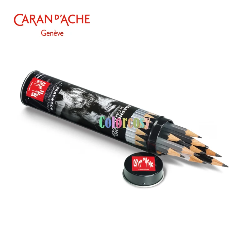 Caran D'ache Graphite Line Artist Pencils Grafwood Pencils, Satin Graded  Pencils Gift Box Set Shading Blenders, Art Supplies - Wooden Colored  Pencils - AliExpress