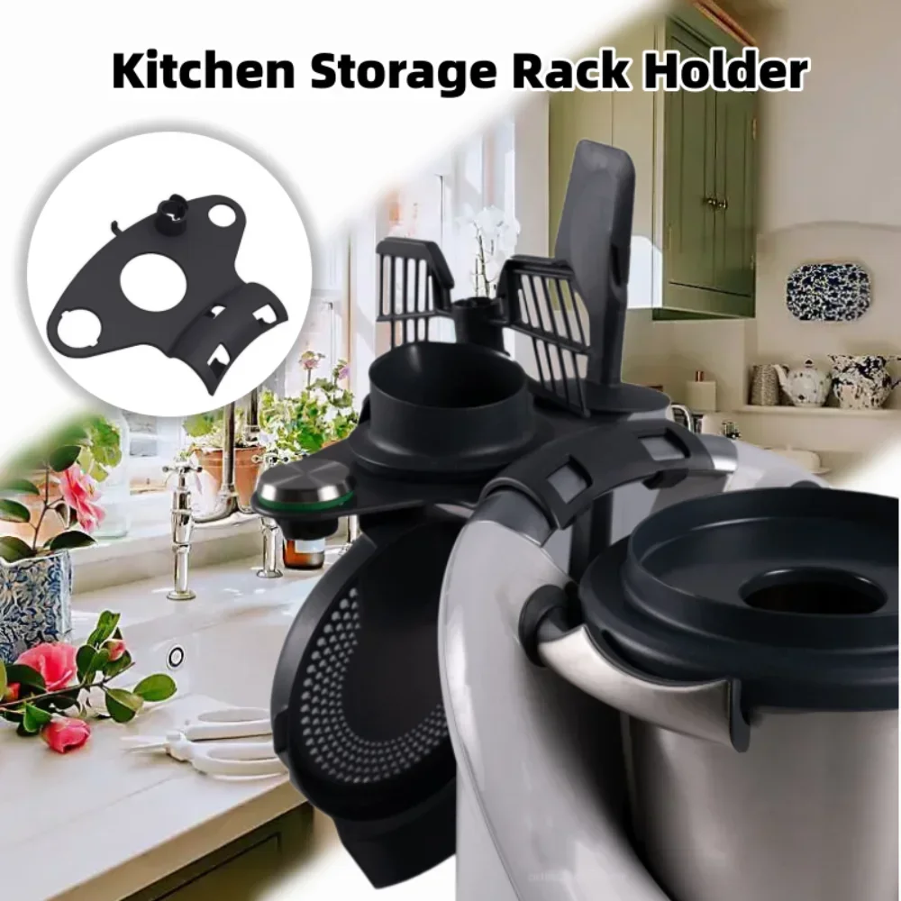 Kitchen Storage Rack Stand Food Processor Accessory Holder Space for 5 Accessories Suitable for Thermomix Accessories TM5 TM6