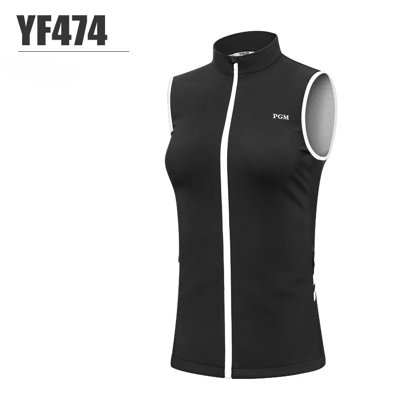 PGM Golf Women's Vest Autumn Winter Warm Clothing Sports and Leisure Fashion Ultra Lightweight Sports Lady Top YF474