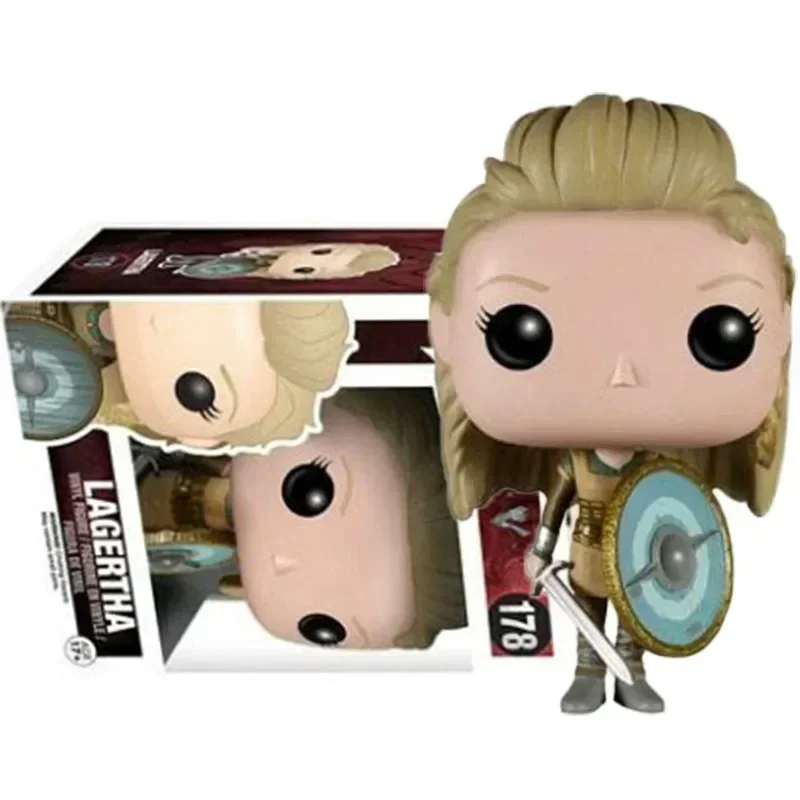 thumbnail image 4 of FUNKO POP Television Vikings Vikingar Lagertha 178# Ragnar Lothbrok 177# Figura de vinilo Juguetes Figura de vinilo Muñecas Colección Juguetes, 4 of 5