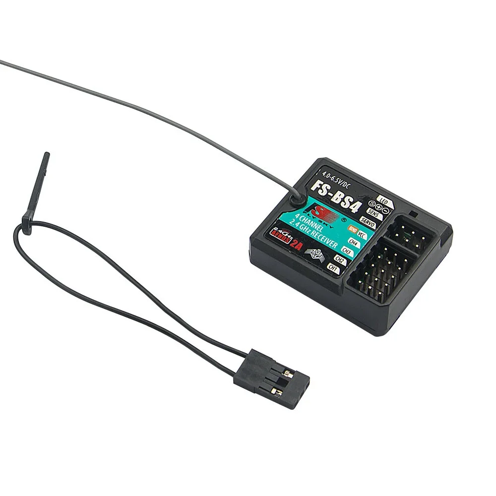 

FLYSKY FS-BS4 BS4 2.4GHz 4CH ASHDS 2A Receiver PWM PPM IBUS SBUS Output with Gyroscope Function for RC Car Boat