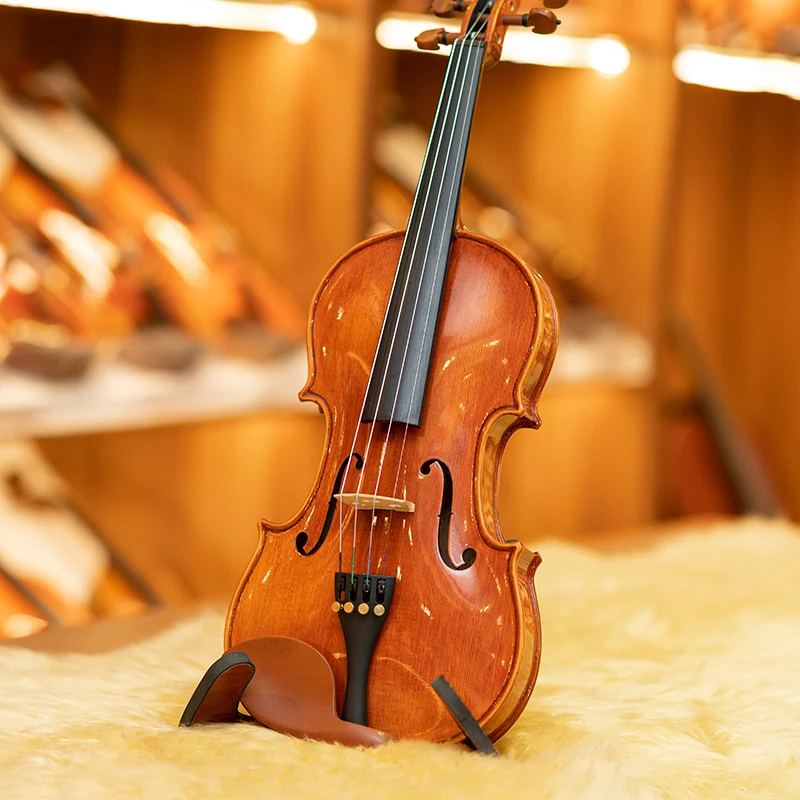 Christina Violin Model V04 for Beginner Available in 4/4-1/8 Sizes Solid Spruce Maple with Canvas Case