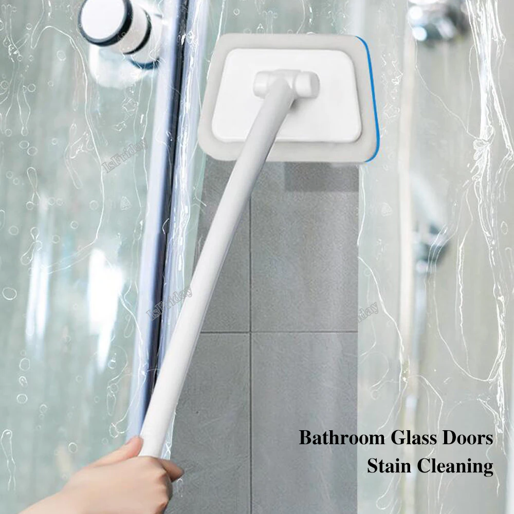 Bathroom Wall Floor Scrub Brush Long Handle BathTub Shower Tile