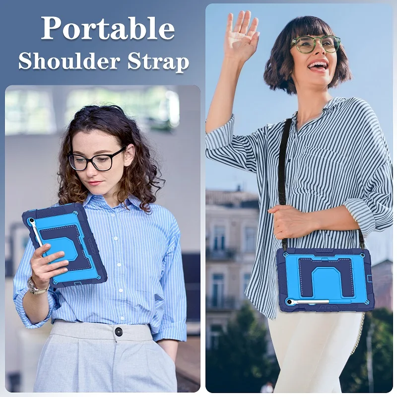 Shockproof Hybrid Tablet Case with Stand and Pen Holder