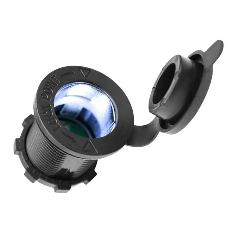 

12V USB Outlet 12V To 24V Waterproof Plug Compatible With Car Marine RV Motorcycle Truck Lighter Plug Adapter With LED Light USB