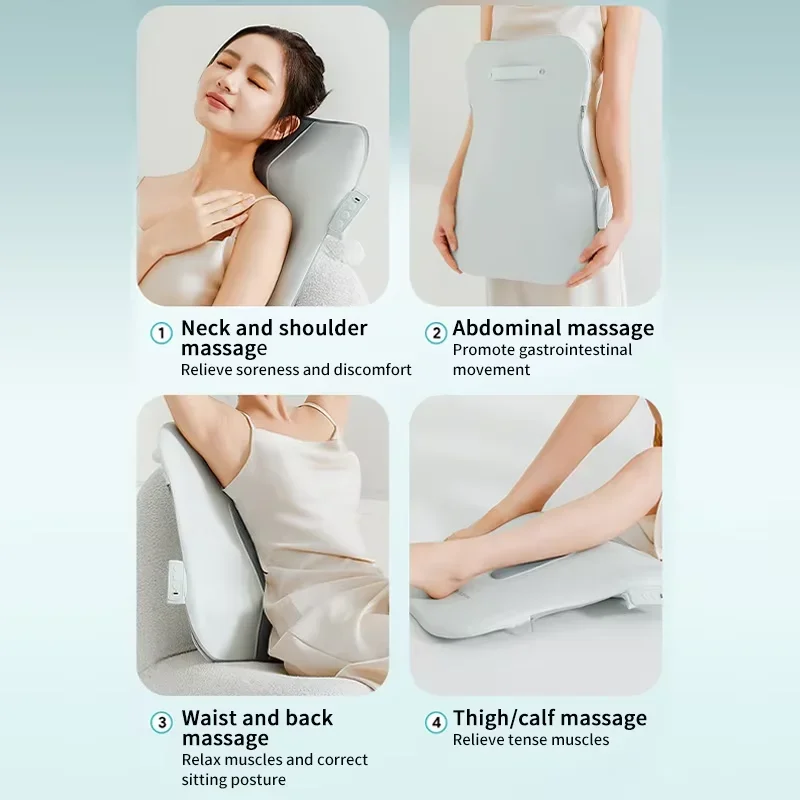 Portable Electric Back Massager with Heat for Deep Tissue Relief