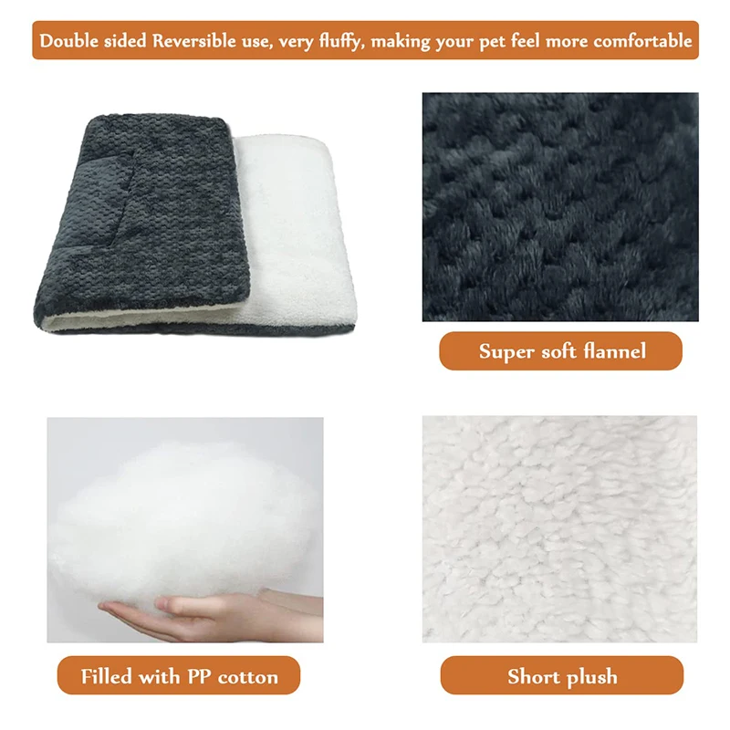 New Dog And Cat Sleeping Mat Super Soft Dog And Cat Pet Blanket Flannel Autumn/Winter Cold Warm Mat Pet Supplies Washable