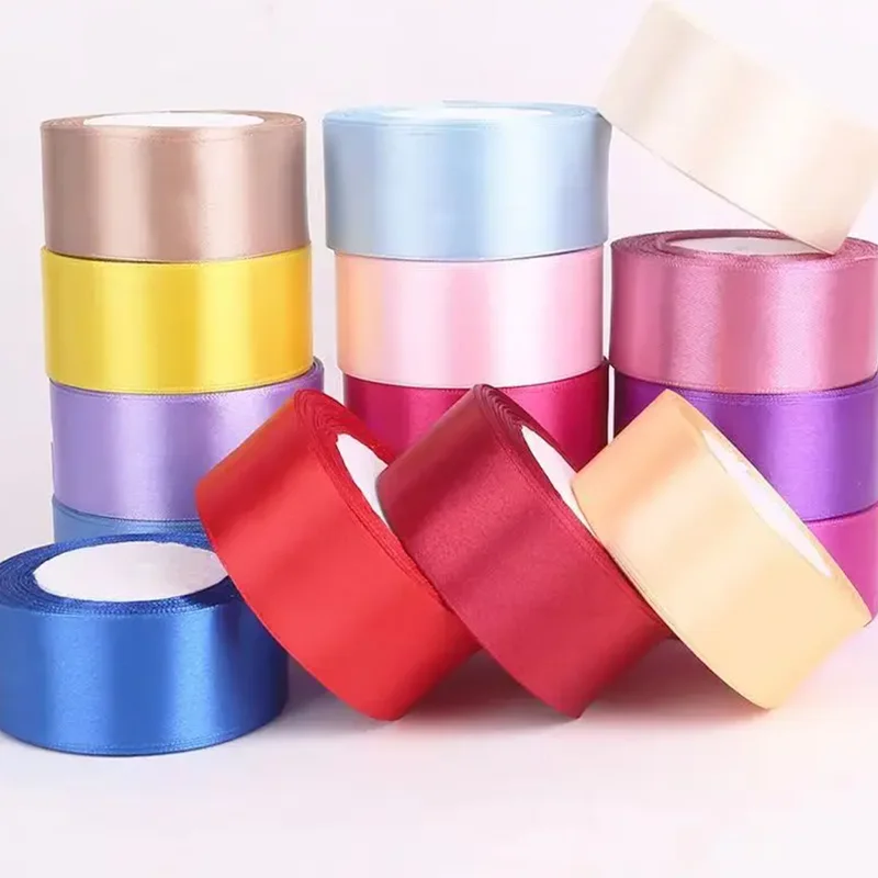 Luxurious Silk Ribbon Assortment for Crafts and Gift Wrapping – Set of 25 Rolls