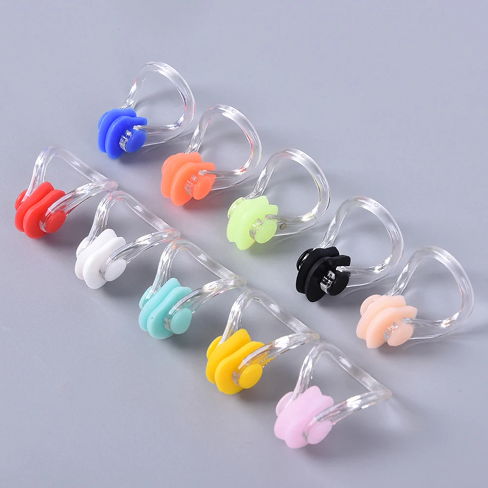 

10pcs Reusable Soft Silicone Swimming Nose Clip Comfortable Diving Surfing Swim Nose Clips For Children
