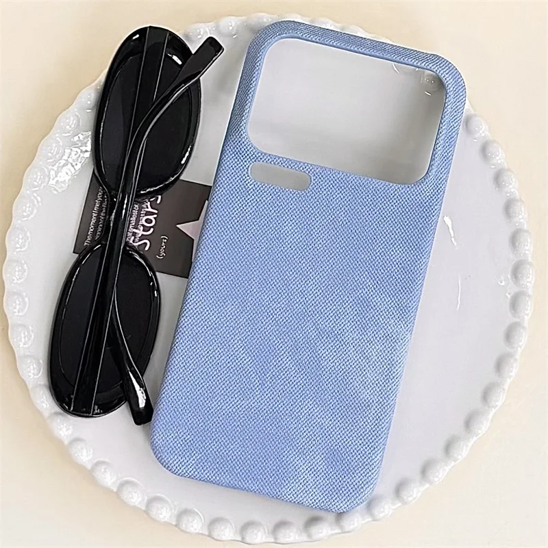 Matte Cloth Fabric Denim Anti-Fingerprint Shockproof Phone Case