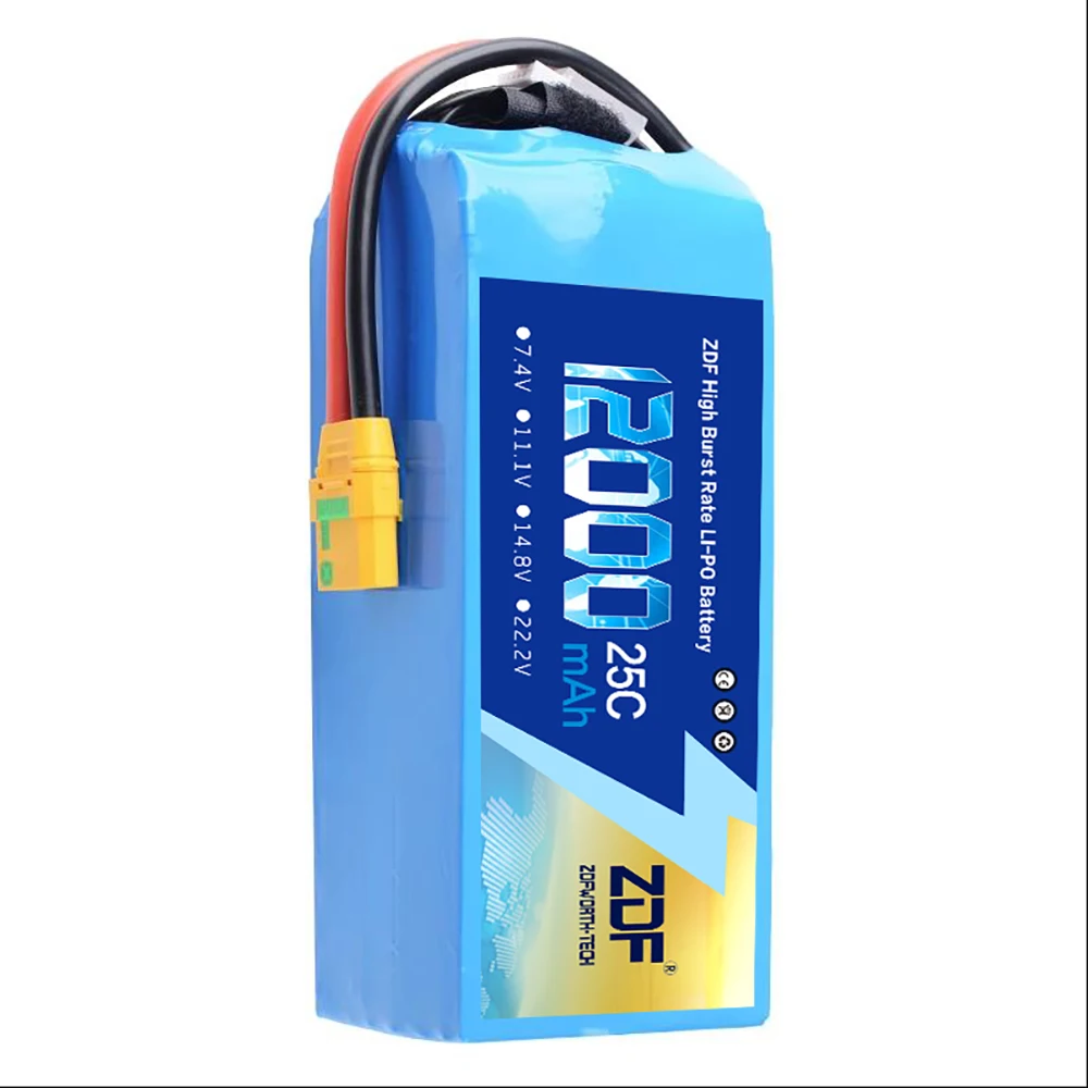 

ZDF 12000Mah Batterij 20c 6S 22,2 V 12S 44,4 V Onbemande Заводская бесценная Высококачественная модель