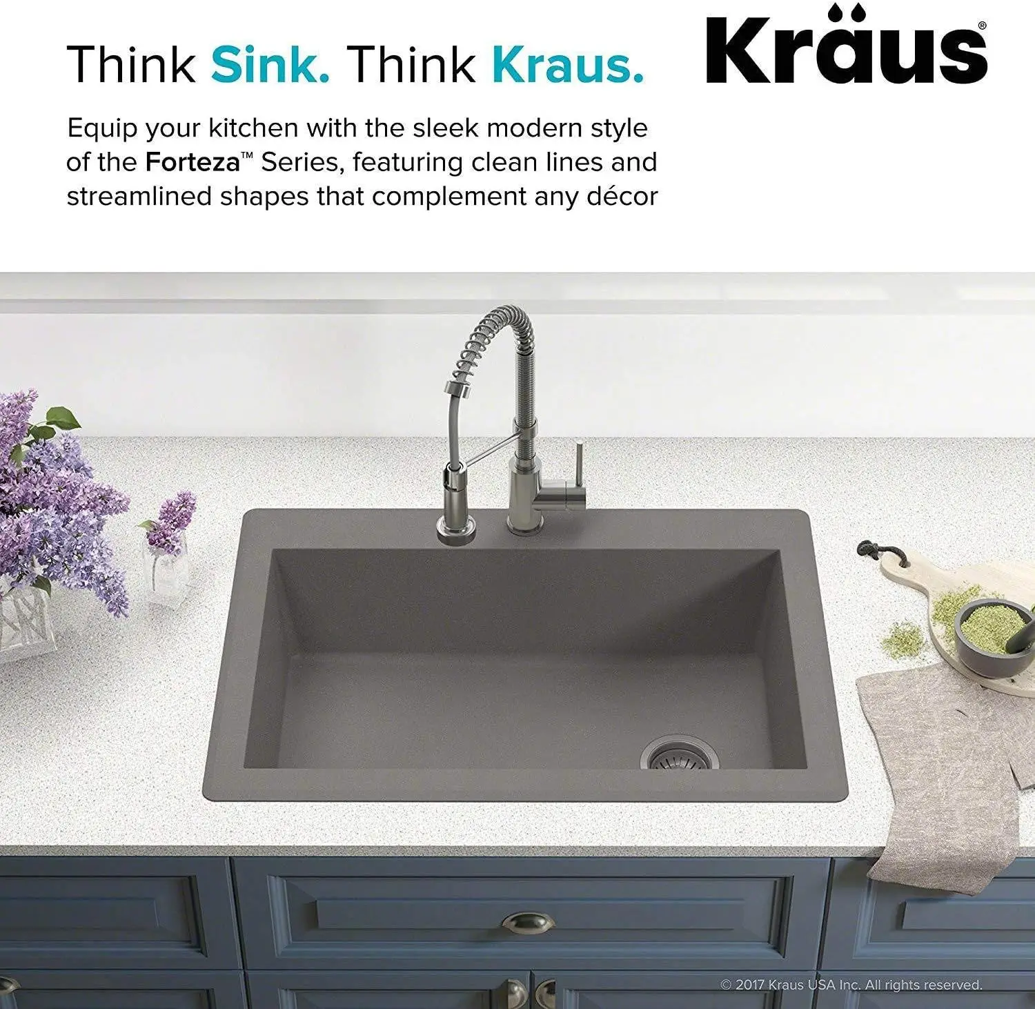 33-inch Drop In/Undermount Single Bowl Granite Kitchen Sink in Grey Product Dimensions	22"D x 33"W x 9.63"H 3