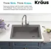 33-inch Drop In/Undermount Single Bowl Granite Kitchen Sink in Grey Product Dimensions	22"D x 33"W x 9.63"H 3