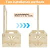 Wood Baby Storage Crate Hamper with Handle Practical Baby Basket Closet Multipurpose Baby Crate Basket Baby Shower Crate Closet 4