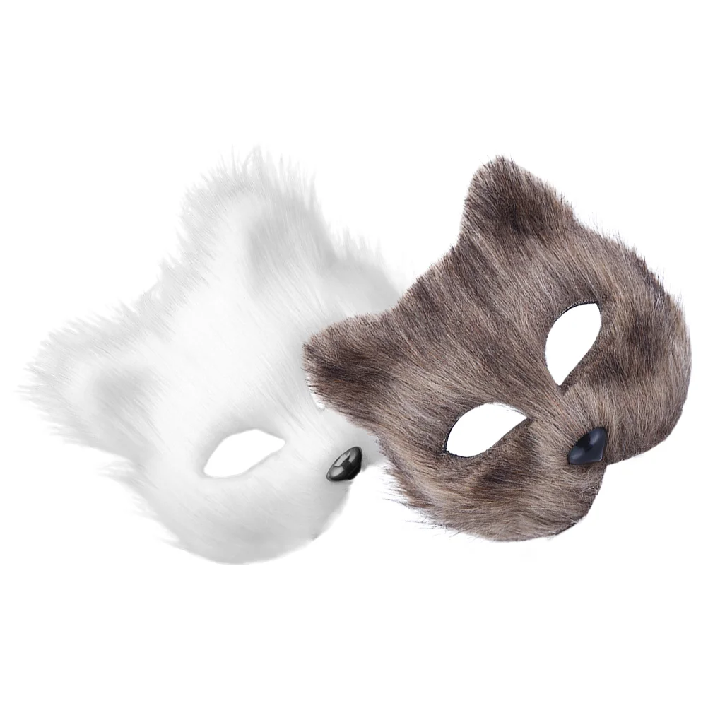 KUYYFDS Therian Mask Halloween Fox Mask Leather DIY Blank Mask Halloween  Masks Halloween Party Decorations Masquerade Costume Prop