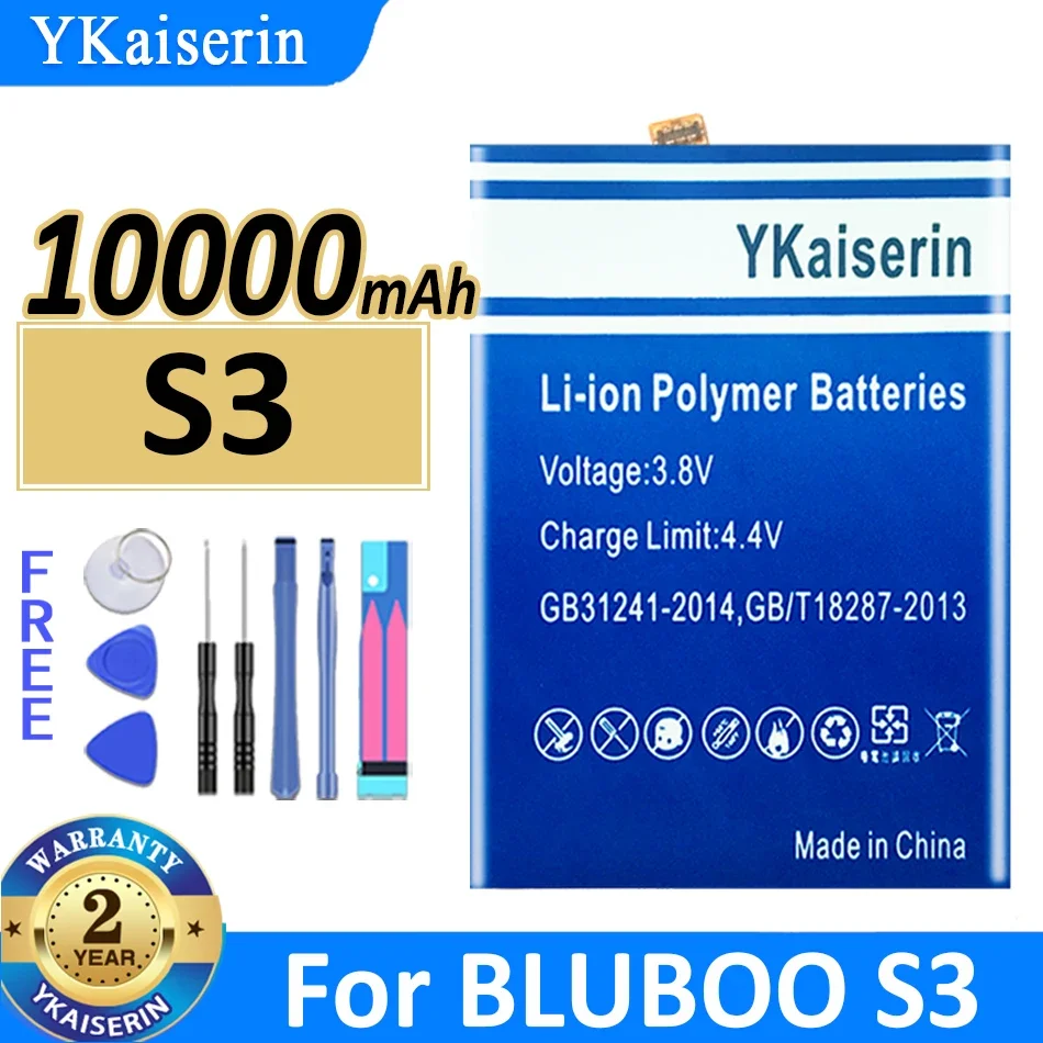 

10000mAh YKaiserin Battery S 3 for BLUBOO S3 Mobile Phone Batteries