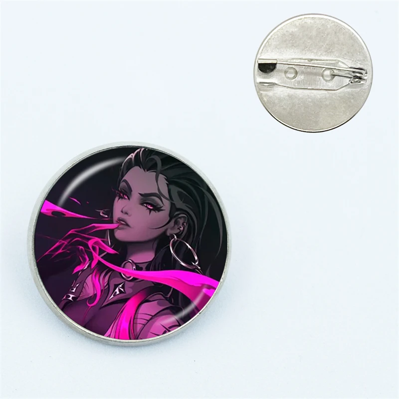 Hot Impess Contract Game Evolvant Figure Cartoon Souvenir Glass Dome Bedge Medal Toy Spilla Pin Fans Gift Collection