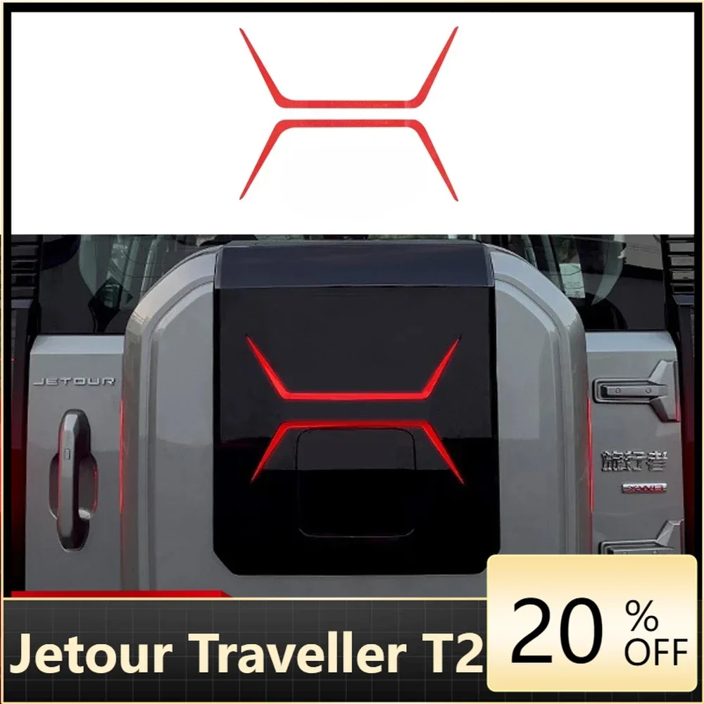 

Fit for cherry Jetour Traveller T2 Car Rear Tire Cover Sticker Auto Sticker Decorative Strip