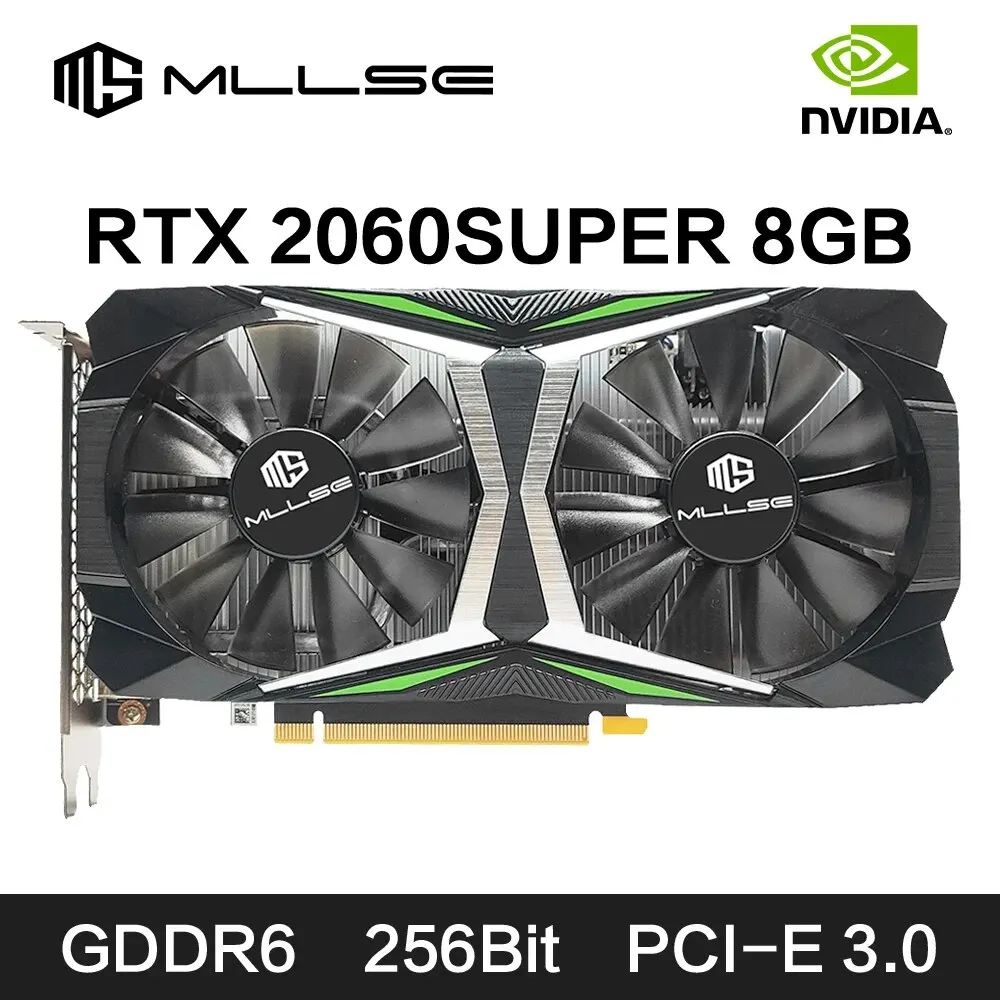 Mllse Rtx 2060 Scheda Grafica Super 8Gb Gddr6 256 Bit Pci-E 3.0X16 8Pin Nvidia Gpu Rtx 2060 Scheda Video Super Gaming Placa De Video