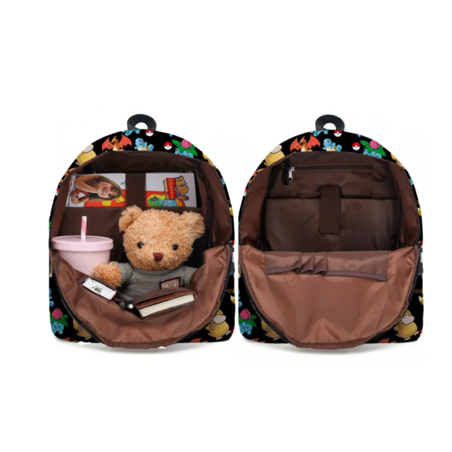 Pokemon Children's School Backpack Storage Bag Kawaii Pikachu Pencil Case  Anime Doll Travel Bag Boy And Girl Toys Birthday Gifts - AliExpress