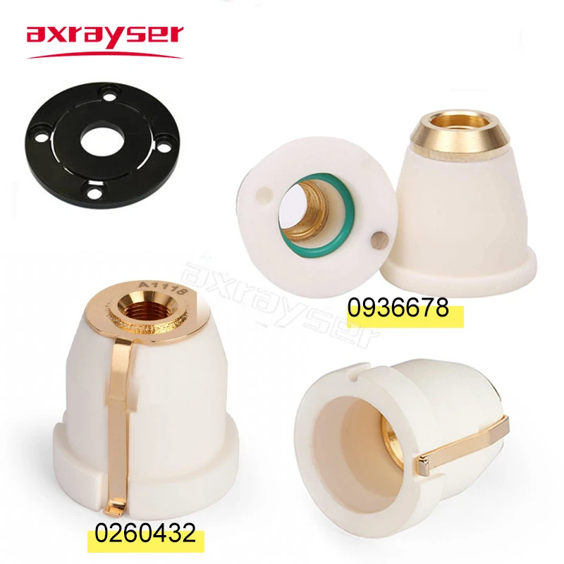 Axrayser Laser Ceramic Body Nozzles Holder Teflon Cover Break Away Nut Trump Head Machine Parts