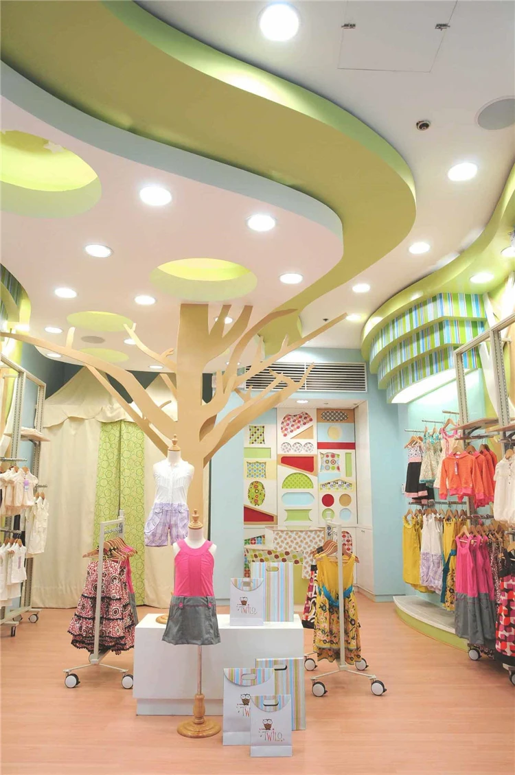 Wholesale Cloth Shop Interior Design Ideas and Fixtures for Retail Stores 