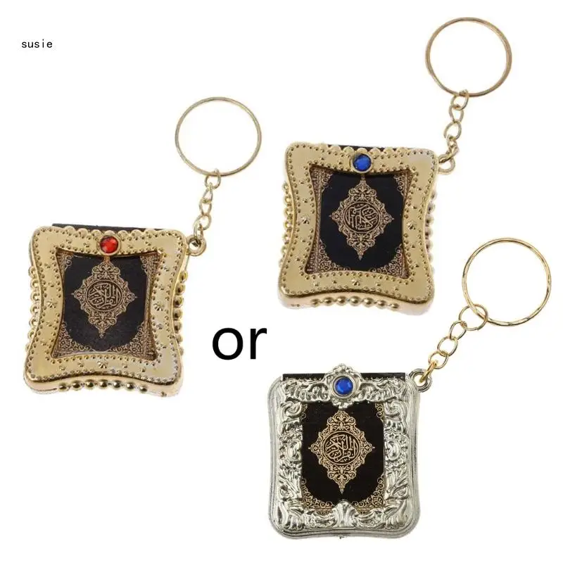 

X7YA Мини-Коран на арабском языке, брелок для ключей, мусульманский подарок на Рамадан для украшения сумки