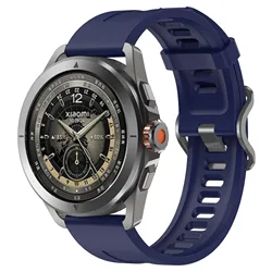 22mm Original Silicone Sport Replacement Wristband - Color2 for Xiaomi Watch S4 (Midnight Blue)
