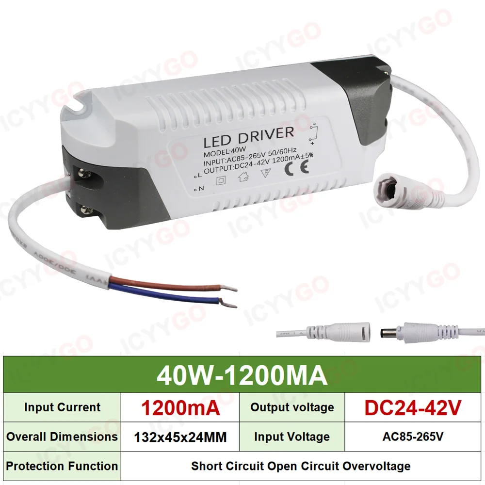 Enhanced LED Driver for Custom Power Supply Lighting Transformation – Constant Current, Multi-Watt Options
