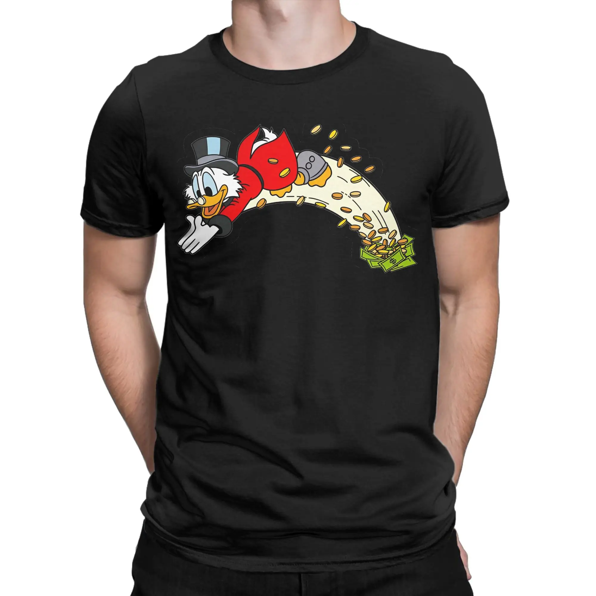 Bitcoin Tee Shirt Picsou POP ART DONALD DUCK MONEY BITCOIN CRYPTO STREET  ART WALL CANVAS OR
