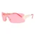 New Ins Rimless One-Pieces Sunglasses Women 2000's Y2k Fashion Sunglass Female Vintage Wrap Around Sun Glasses For Ladies Shades 12